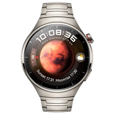 Afbeelding van Huawei Watch 4 Pro Beige (Bruine Leren Band)