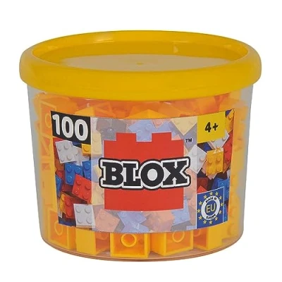 Afbeelding van Simba 104114110 bouwblokken blok 4 100 stuks geel