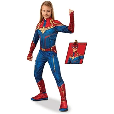 Afbeelding van rubie&#039;s Rubies Avengers officieel klassiek Captain Marvel kostuum 7 8 jaar