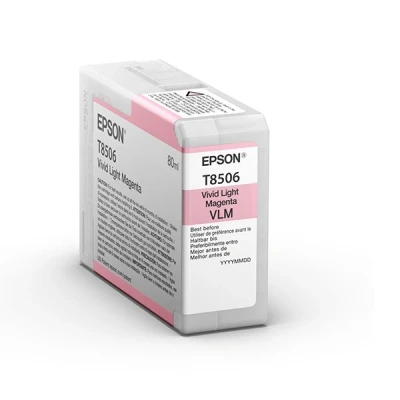 Image de Epson T8506 80 ml haute capacité Magenta vif clair original cartouche d&#039;encre pour SureColor P800, P800 Designer Edition, SC