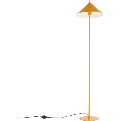 Afbeelding van QAZQA triangolo Design Vloerlamp Staande Lamp 1 lichts H 150 cm Geel Woonkamer Slaapkamer Keuken
