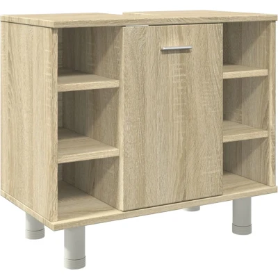 Afbeelding van Badkamerkast 60x32x53,5 cm spaanplaat sonoma eikenkleurig