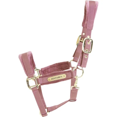 Afbeelding van Velvet halster oud roze shetlad pony