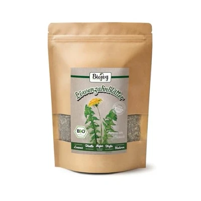 Afbeelding van Biojoy Biologische paardenbloem bladthee (100 g), gedroogd en gesneden (Taraxacum officinale)