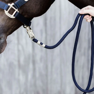 Afbeelding van Kentucky Halstertouw Paniekhaak Navy 2m