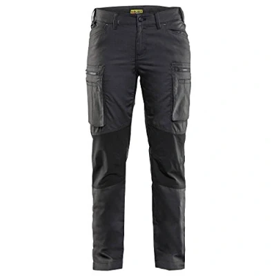 Afbeelding van Blaklader Dames Service werkbroek Stretch 7159 1845 Vrouwen Donkergrijs/Zwart 34