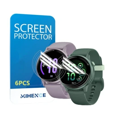 Afbeelding van MIHENCE 6 stuks displaybeschermfolie compatibel met Garmin Vivoactive 5 smartwatch, HD TPU smartwatch