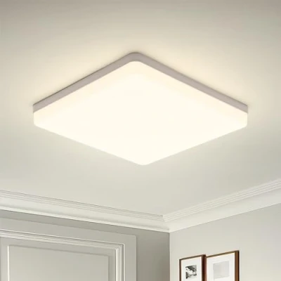 Afbeelding van Yafido Led plafondlamp, ultradun, 48 W, 4320 lm, Ufo, paneel 4000 K, natuurlijk, led, voor woonkamer, slaapkamer, hal, kantoor, keuken, balkon en eetkamer, niet dimbaar, 30 x 4 cm