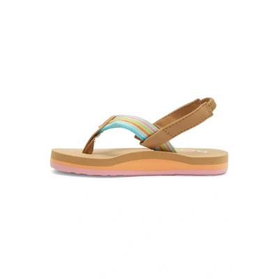 Afbeelding van Roxy Colbee Teensandalen voor kinderen, Maat: 21, Woi Imitatieleer/ textiel