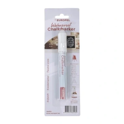 Afbeelding van Europel Watervaste Krijtstift 6mm Wit 1 stuk Perfect voor krijtborden en creatieve projecten
