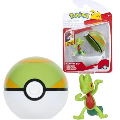 Afbeelding van Pokémon PKW3639 Clip&#039;n&#039;Go Poké Ball Geckarbor &amp; Nid met 5 cm figuur