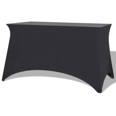 Afbeelding van Tafelhoes stretch antraciet 120x60,5x74 cm 2 st