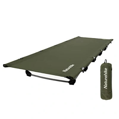Afbeelding van Naturehike Campingbed,Ultralight Veldbed, Draagbaar,Inklapbaar Opklapbed voor Volwassenen en Slapen,Belastbaar tot 150 kg,Campingligstoel Kamperen,Wandelen,Thuis,Rugzakreizen, Kantoor,Lunchpauze