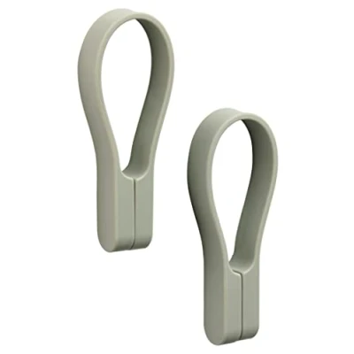 Afbeelding van Zone Loop handdoekhouder set van 2 eucalyptus green