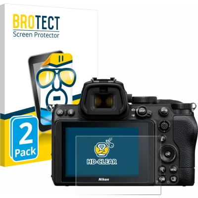 Afbeelding van BROTECT Screenprotector voor Nikon Z 5 Folie Beschermfolie transparant (2 Stuks)