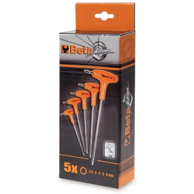 Afbeelding van Haakse zeskant stiftsleutelset Beta Tools 96T/S5P (5 delig)