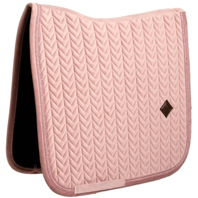 Afbeelding van Kentucky Horsewear Zadeldoek velvet mini Pearls dressuur oude roze FULL