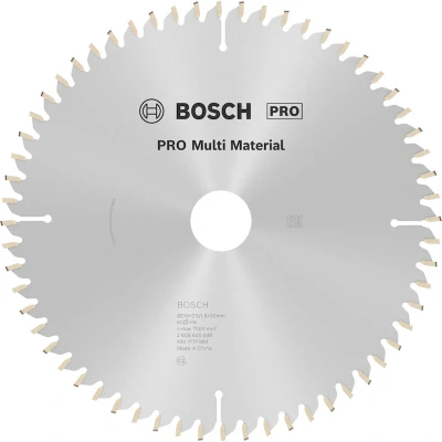 Image de BOSCH 2608640446 lame de scie circulaire Multi Material, 216 x 30 2.5 mm, 60T