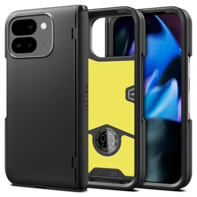 Afbeelding van Spigen Slim Armor Pro Hoesje Geschikt voor Google Pixel 9 Fold Back Cover Air Cushion Hinge Protection Zwart