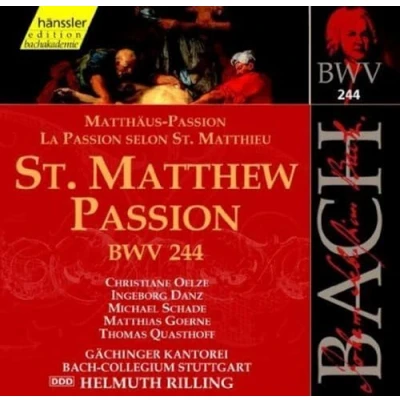 Afbeelding van Gächinger Kantorei, Bach Collegium Stuttgart, Helmuth Rilling J.S. Bach: St. Matthew Passion Bwv 244 (3 CD)