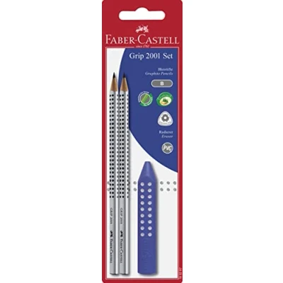 Afbeelding van Faber Castell Fc 185297 Potlood Grip 2001 2 Stuks Met Gum