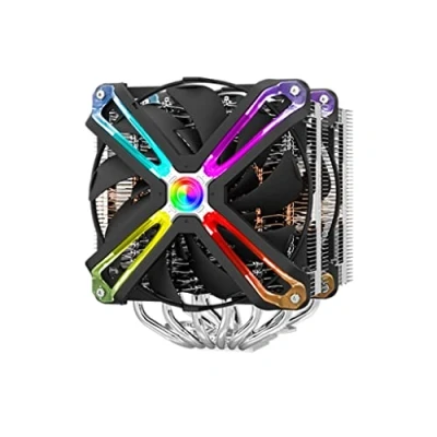 Afbeelding van Zalman CNPS20X, High end dual tower RGB cooler / 140mm adressable fan (SF140) x 2 Patented corrugated fins for optimized cooling 6 heatpipes Advanced FDB bearing STC8 thermal compound included TDP 300