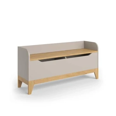 Afbeelding van Vitalispa Speelgoedkist Malia, Kasjmier eik, 107.2 x 50 cm met zitbank