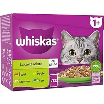Afbeelding van 4x Whiskas Pouch 1+ Mixed 12x 85g