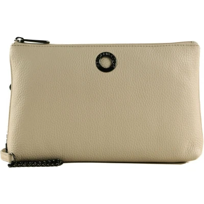 Afbeelding van MANDARINA DUCK Leren Schoudertas Mellow Leather Crossover Bag Papyrus Beige