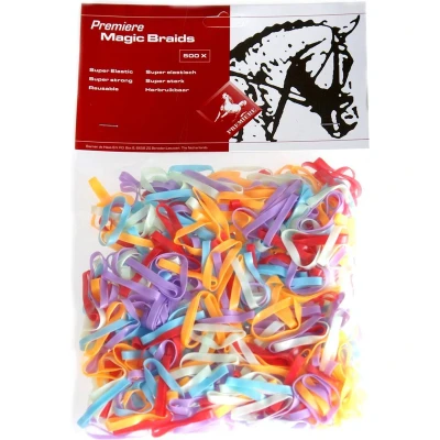 Afbeelding van Premiere Manenelastiekjes Magic Braids Zakje 500st