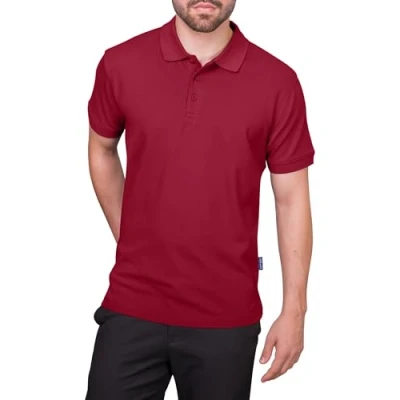 Image de HRM T Shirt Homme, Bordeaux/Burgundy, L 6XL