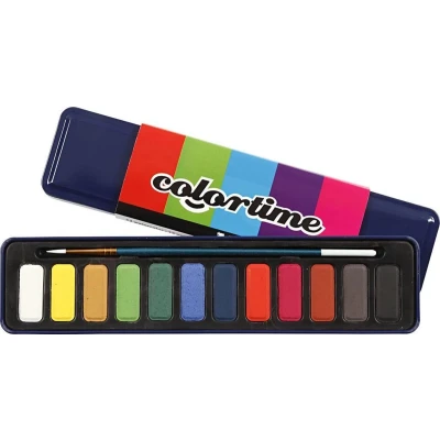 Afbeelding van Creotime Aquarelverf set, 12 assorti