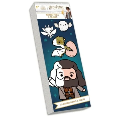 Afbeelding van HARRY POTTER MES MARQUE PAGES A COLORIER CREATURES MAGIQUES