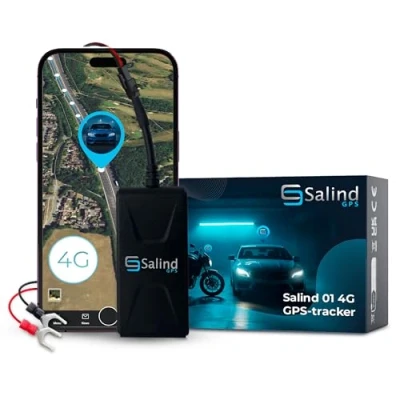 Afbeelding van Salind gps 01 4G tracker voor auto&#039;s, motorfietsen en voertuigen met simkaart, app Android iPhone, live locatie in realtime, mini netwerk