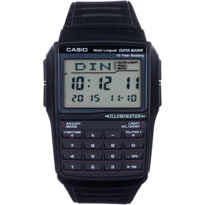 Afbeelding van Casio DBC 32 1AES Horloge Kwarts (l x b h) 50.4 37.4 12 mm Zwart Materiaal (behuizing): Hars (armband):