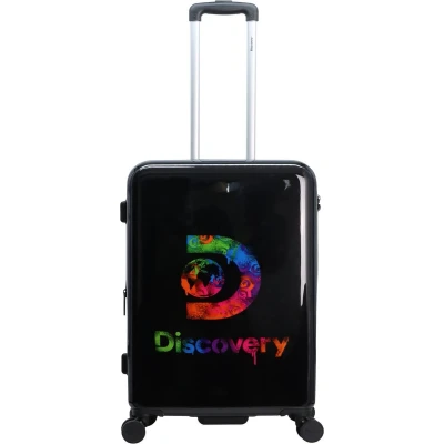 Afbeelding van Discovery Stencil Harde Koffer / Trolley Reiskoffer 67 cm (Medium) Zwart