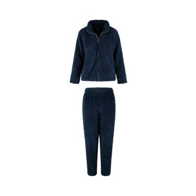 Afbeelding van LingaDore Fluffy Huispak Dark Denim maat XL Blauw