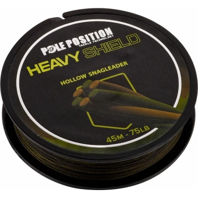 Afbeelding van Pole Position Heavy Shield Hollow Core Kamo Leader 45m (75lb) Leaders