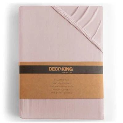 Image de DecoKing Drap Housse 80x200 90x200 cm 100% Coton Peigné Jersey Doux 80x200cm 90x200cm Lilas Amber