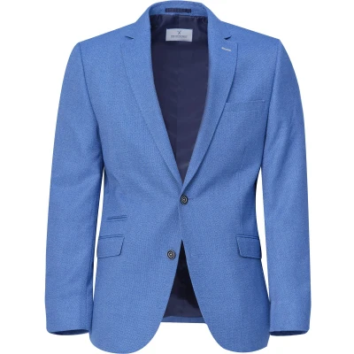 Afbeelding van The Blueprint Premium Colbert Heren Lichtblauw Uni