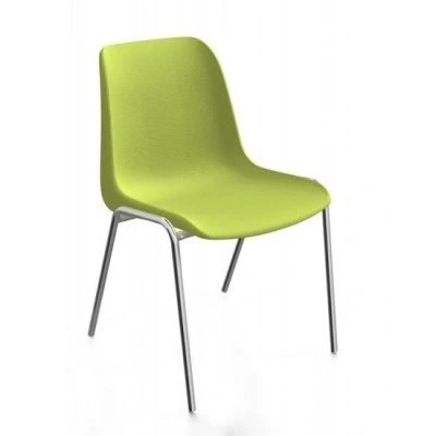 Afbeelding van Kantinestoelen Rome kunststof stapelbaar lichtgroen