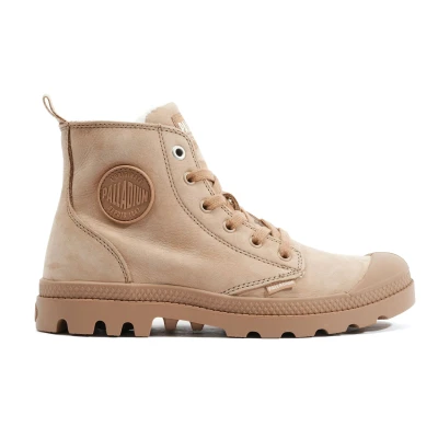 Afbeelding van Palladium Pampa Snowboots, Dames, Maat: 39, Light brown Nubukleer