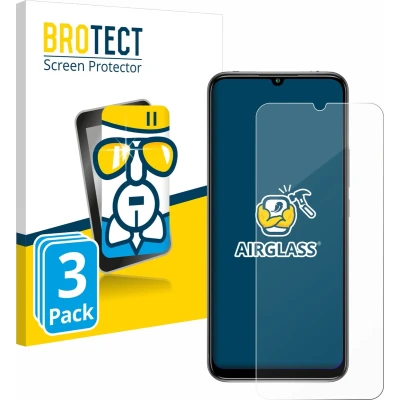 Afbeelding van BROTECT Screenprotector voor Xiaomi Mi 10 Lite Folie Beschermfolie Beschermglas transparant (3 Stuks)
