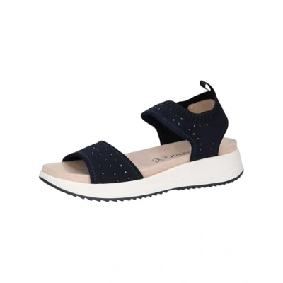 Afbeelding van Caprice Sandalen met plateauzool, Dames, Maat: 40, Ocean knit Textiel