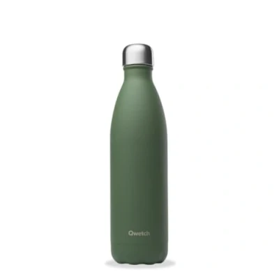 Afbeelding van Qwetch Thermosfles kaki 750 ml 24 uur koud en 12 warm Waterdicht, BPA vrij herbruikbaar voor sport, reizen, kantoor