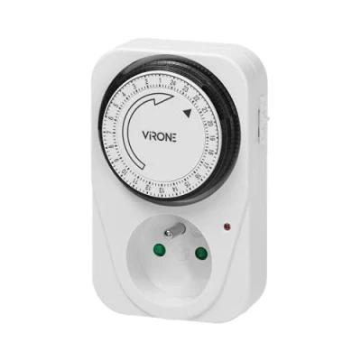 Afbeelding van Virone MT 1 Timer mechanisch elektrisch stopcontact, 3500 W, 15 minuten intervaltimer