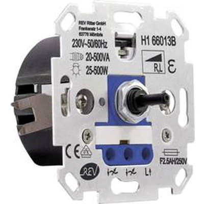 Afbeelding van REV 0399610006 Dimmer Inzetstuk Technik Wit, Blauw
