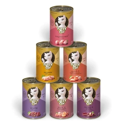 Afbeelding van 6x400g Kitty Cat Adult Pate Mix II (6 soorten) nat kattenvoer