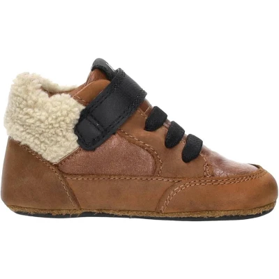 Afbeelding van Keq Jongens Schoentjes Babyschoenen voor kinderen, Maat: 22, Cognac Leer