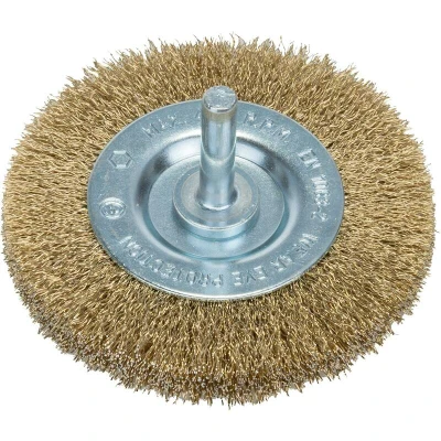 Afbeelding van Bosch Accessories 2609256529 Schijfborstels voor boormachines gegolfde draad, met messing coating, 75 mm D = mm, breedte 8 Schacht Ø 6 1 stuk(s)